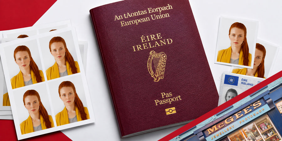 Professional passport photos taken in Donegal