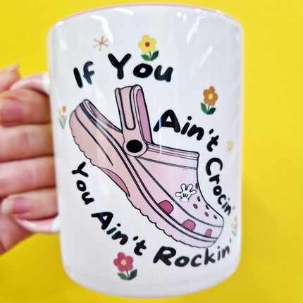 pink crocs mug fun gift in ireland