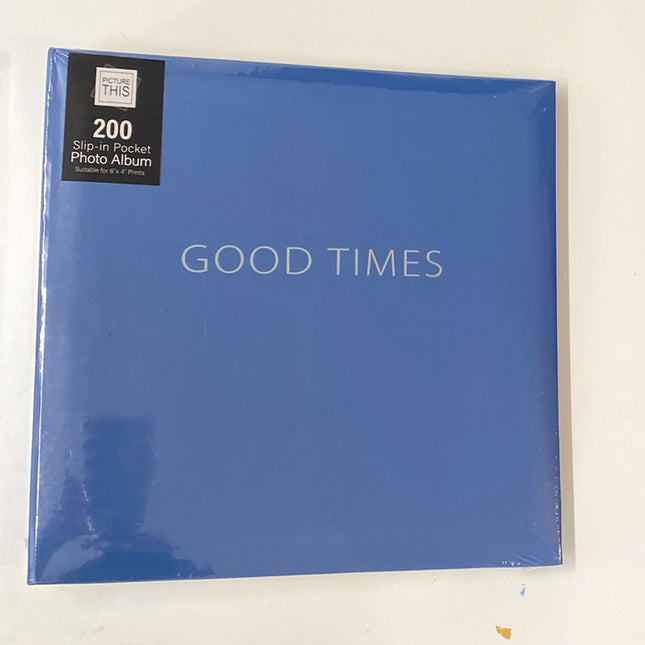 200 6X4  Blue Good Times Traditional Photo Album Domore.ie