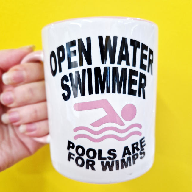 open water swimmer funny mug gift in ireland