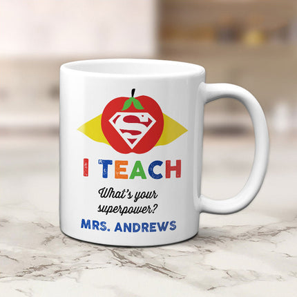 Teaching Is a Superpower Thank You Mug