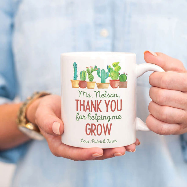 Thank You For Helping Me Grow Teacher Gift