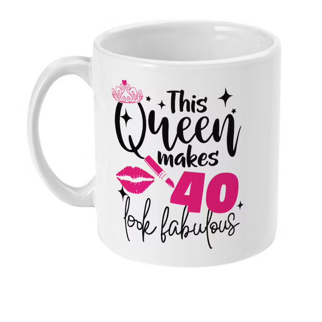 Queen Makes It Fabulous -  Birthday Novelty Mug