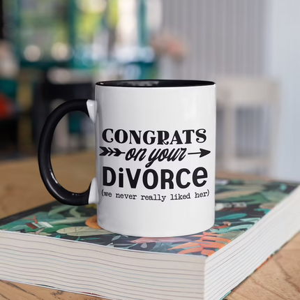 Congratulations On Your Divorce - Funny Novelty Mug