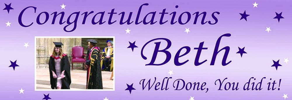 Graduation Party Personalised Photo Banner