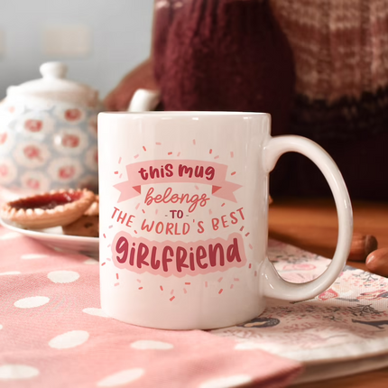 Worlds Best Girlfriend - Family Novelty Mug