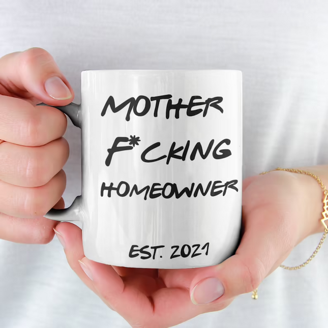 MothF**king Homeowner Since - Funny Novelty Mug