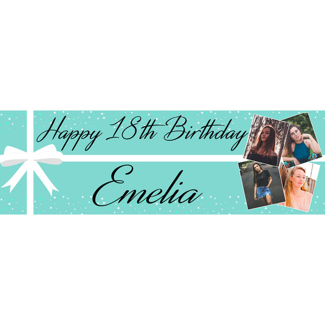All Wrapped Up 18th Personalised Photo Banner