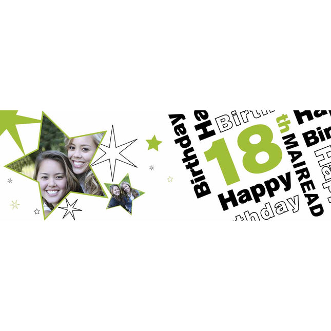 Happy 18th Party Personalised Photo Banner