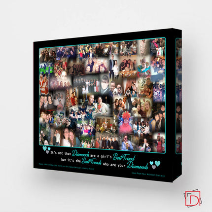 Best Friends are the Diamonds Birthday Framed Photo Collage