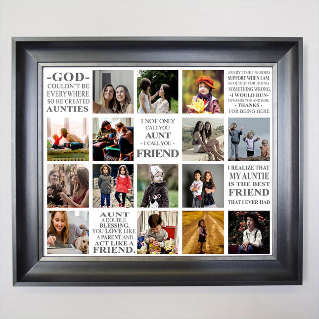 An Aunties Love Framed Photo Collage - Do More With Your Pictures