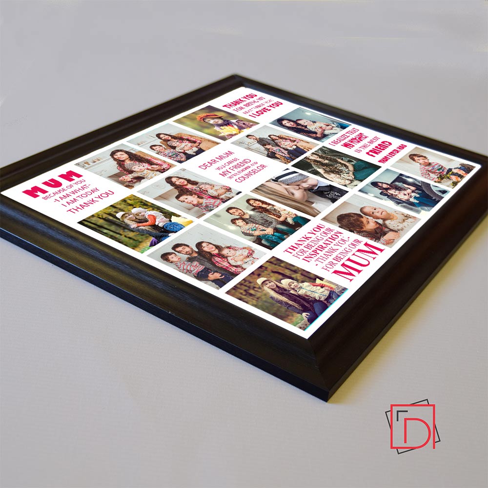 Love you Mum Memories framed Photo Collage