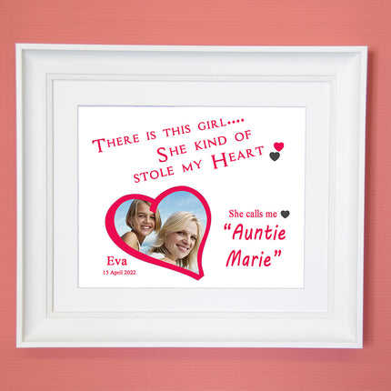 There is the Girl.. Sentiment Gift Frame