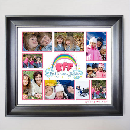 BFF - Best Friends Forever Framed Photo Collage - Do More With Your Pictures
