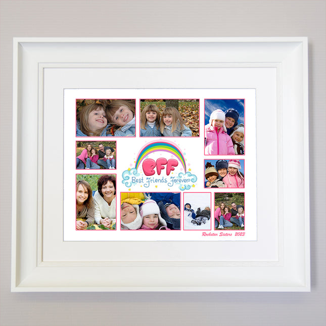 BFF - Best Friends Forever Framed Photo Collage