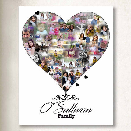 Our Family Love Photo Collage On Canvas