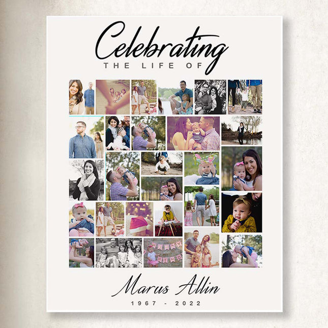 Celebrating Life Of Memorial Wrapped Canvas