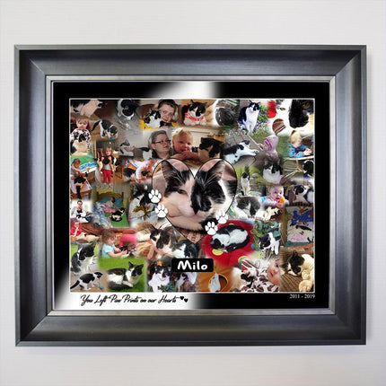 Pet Memorial Framed Photo Collage