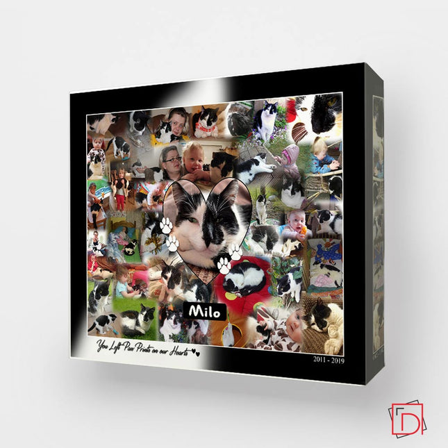 Pet Memorial Photo Collage On Canvas