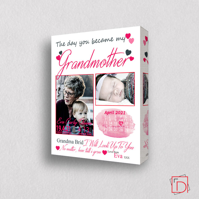 Grandmother The Day You Became My Sentiment Gift Frame - Do More With Your Pictures