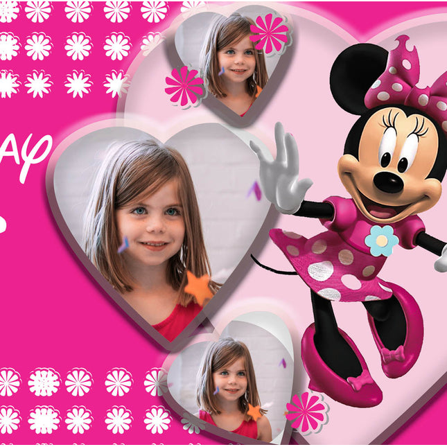 Minnie Mouse Disney Birthday Party Personalised Photo Banner