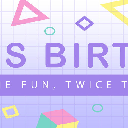 Geometric Birthday Party Personalised Photo Banner