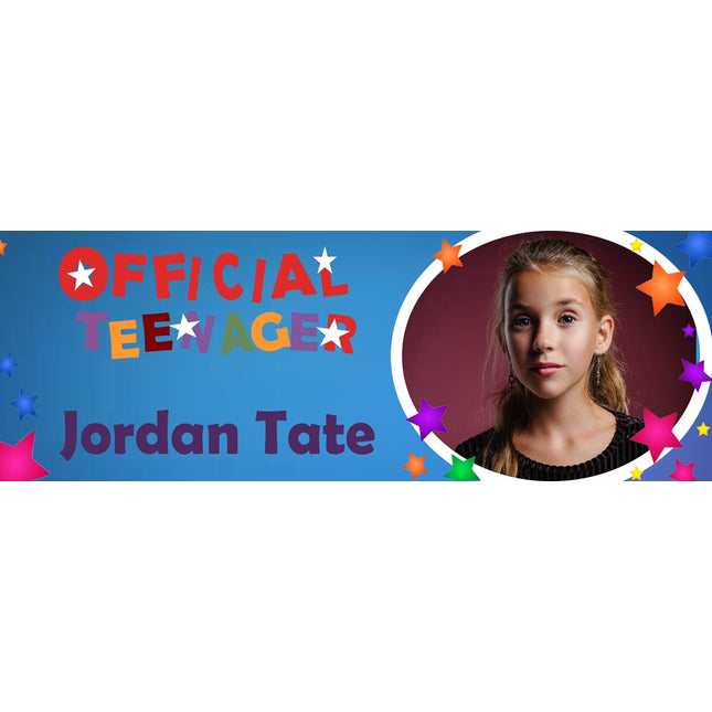 Official Teenager Birthday Party Personalised Photo Banner