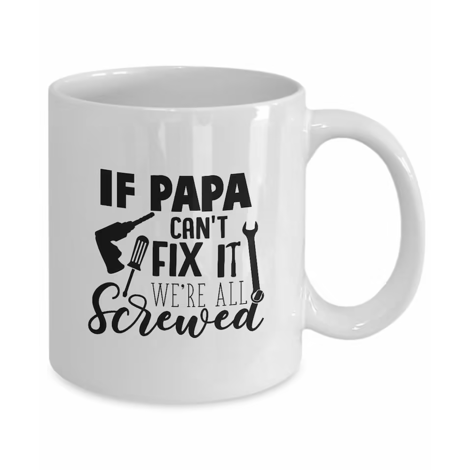 If Grandad Cant Fix It Nobody Can - Family Novelty Mug