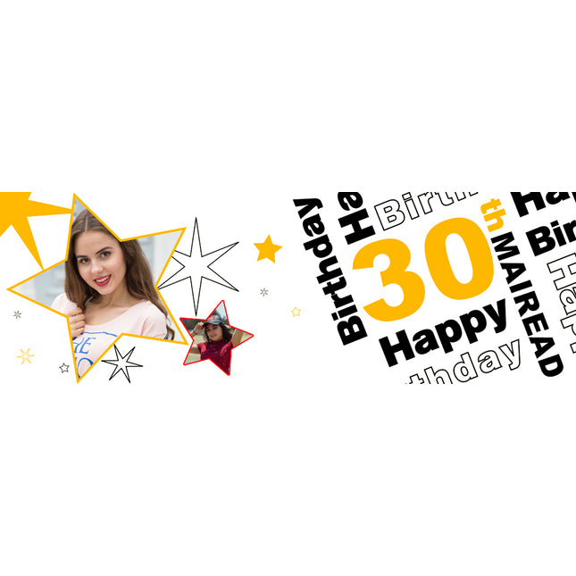Happy 30th Party Personalised Photo Banner