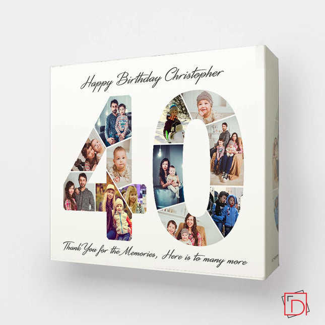 40th Birthday Framed Photo Collage - Do More With Your Pictures