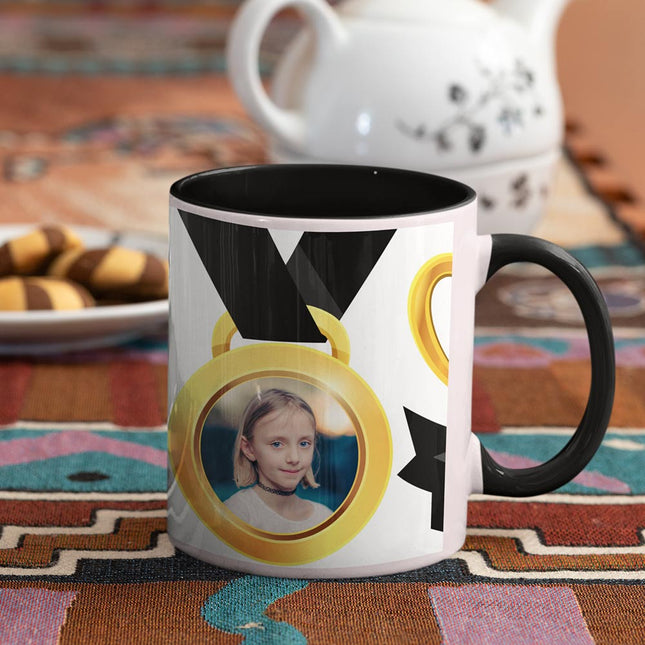 Number One Dad Personalised Photo mug