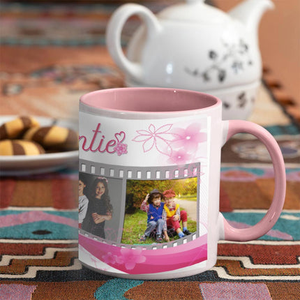 Aunty We Love You Personalised Photo Mug