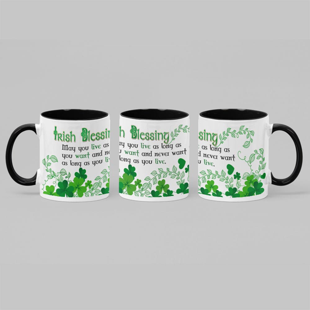 Irish Blessing Personalised Photo Mug