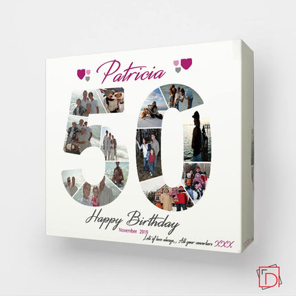 50th Birthday Sentiment Gift Frame - Do More With Your Pictures