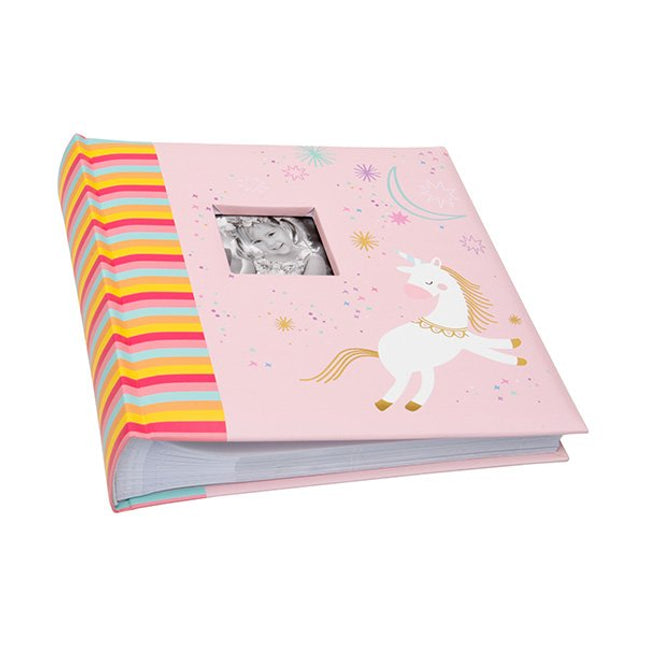 200 6X4 Pink Unicorn Memo Children Photo Album By Kenro