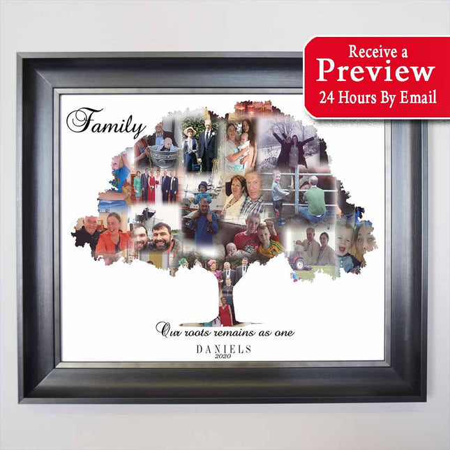 Family tree framed Photo Collage