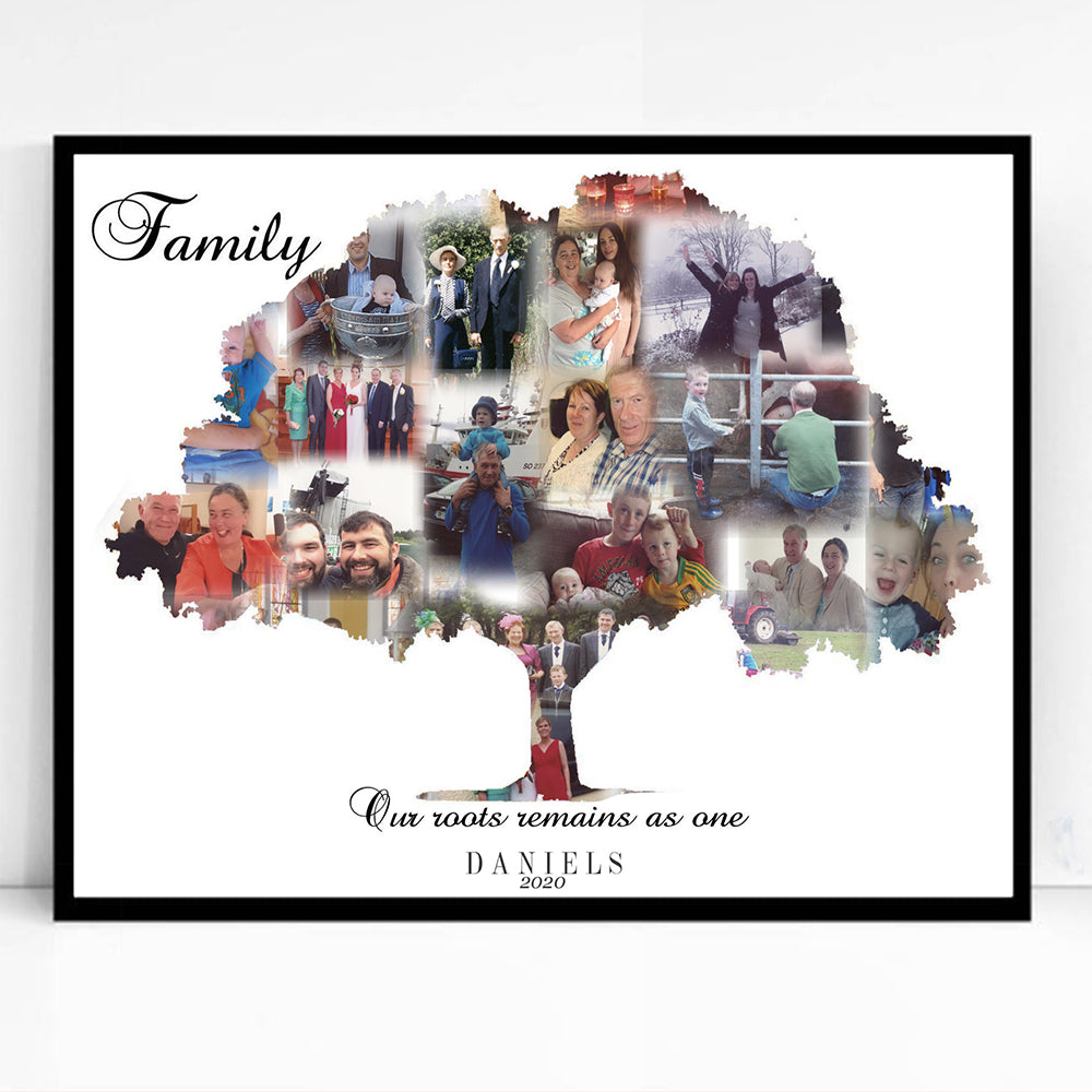 Family tree framed Photo Collage - Do More With Your Pictures