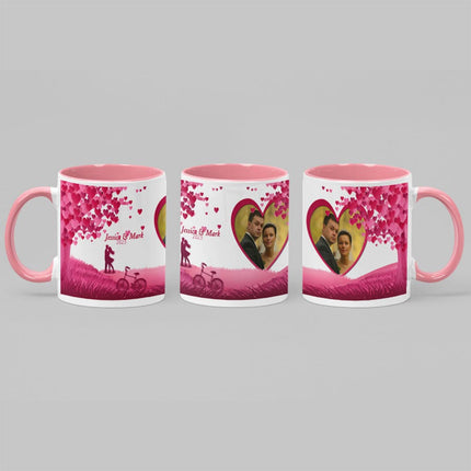Its All Love couples Personalised Photo mug