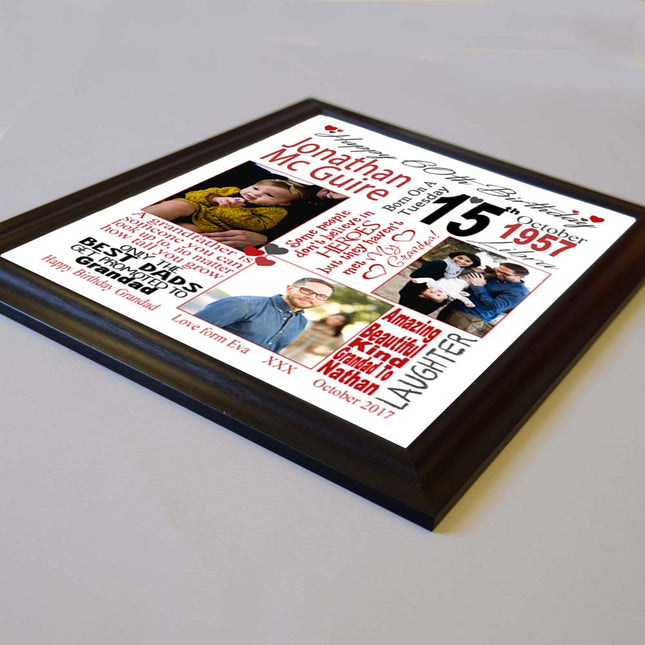 This Is Your Life 60th Birthday Sentiment Frame