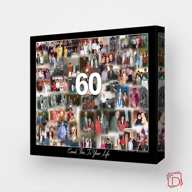 This Is Your Life 60th Birthday Blended Memories Framed Collage