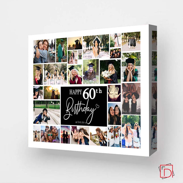 Happy 60th Birthday - This Is Your Life Framed Photo Collage Birthday Gift