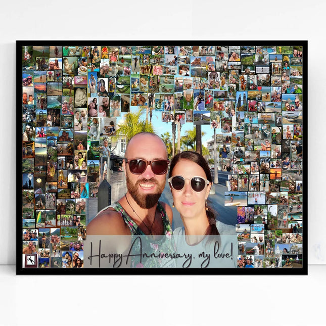 Our Life Photos Framed Photo Collage Anniversary Gift
