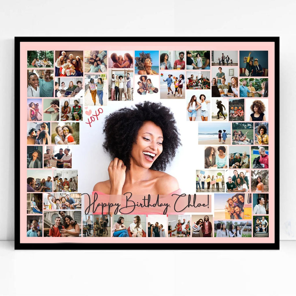 Your Life Photos Framed Photo Collage Birthday Gift Framed Or On canvas