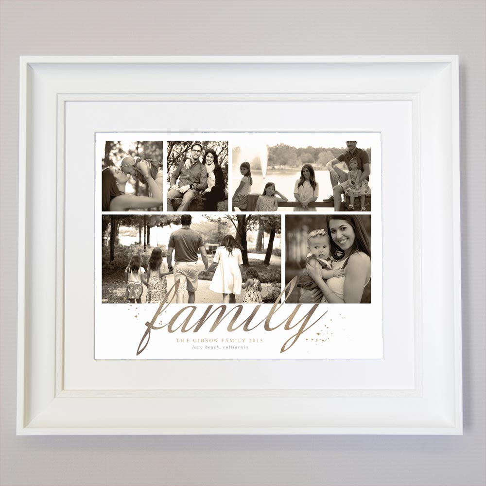 Just Family Photo Collage Wall Art - Do More With Your Pictures
