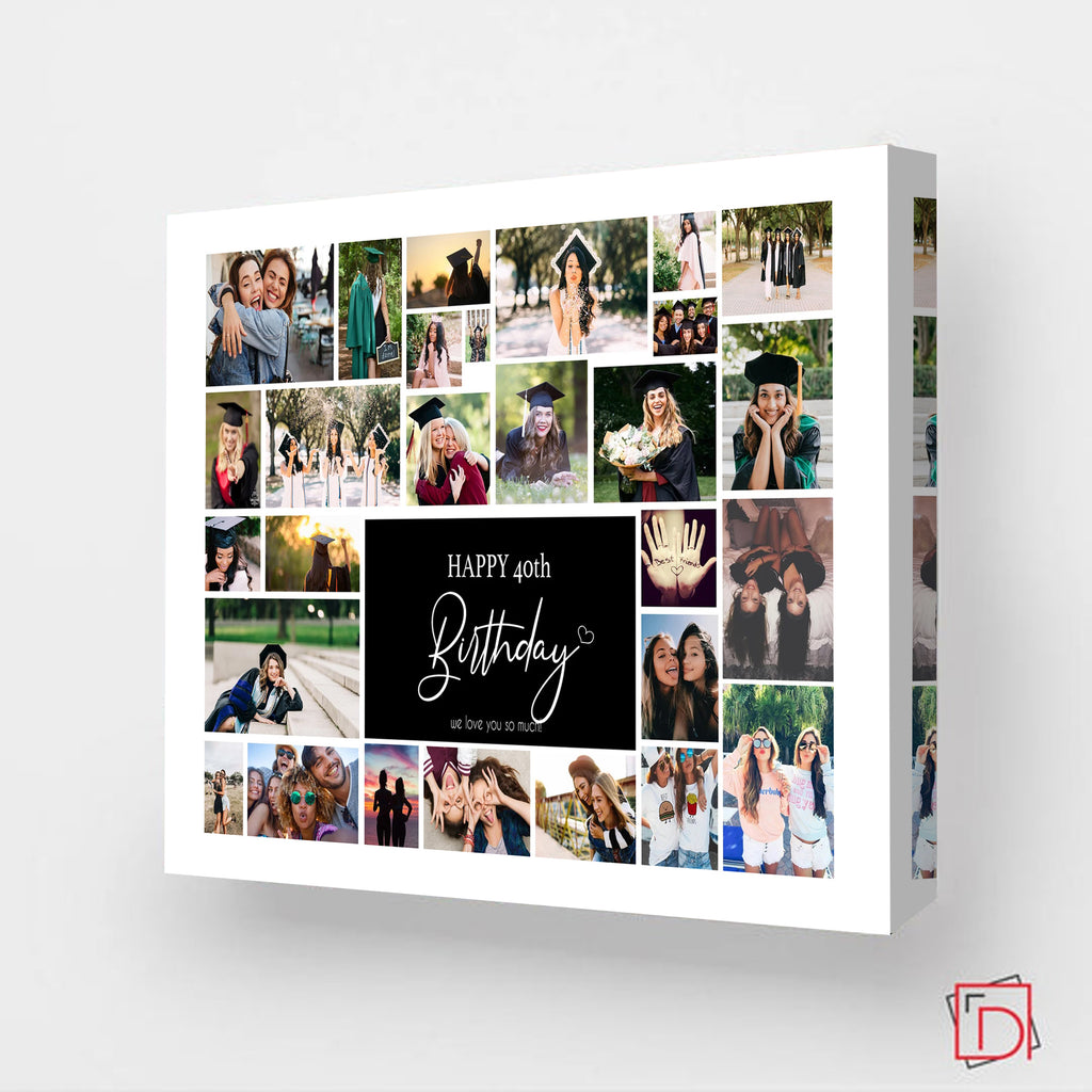 Happy Birthday - This Is Your Life Framed Photo collage Birthday Gift