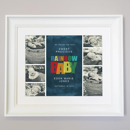 Sweet Precious Rainbow Baby Framed Wall Art
