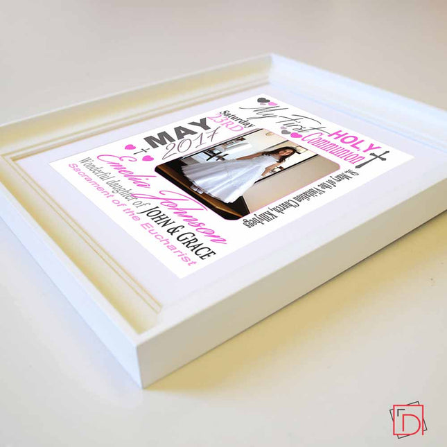 Dynamic First Holy Communion Sentiment Gift Frame - Do More With Your Pictures