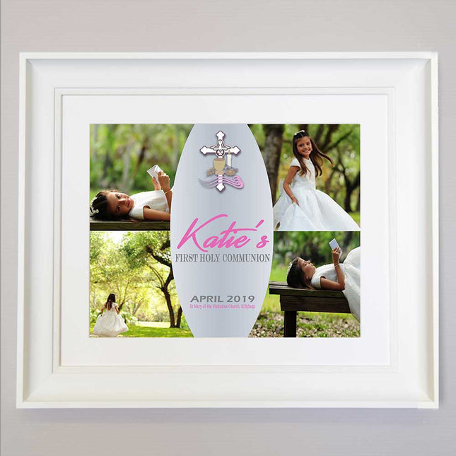Loved Today First Communion Photo Collage Wall Art