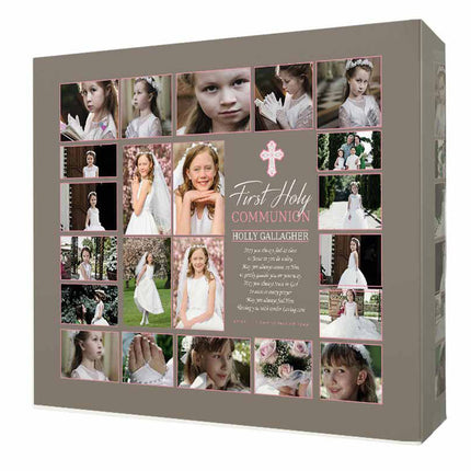 My Holy Communion Photo Collage On Canvas