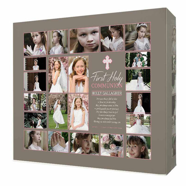 My Holy Communion Photo Collage On Canvas